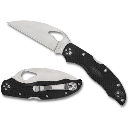 Spyderco 2023 Spyderco Reveal 9, Harrier 2 Wharncliffe, Plain Edge SPY-BY01PBKWC2
